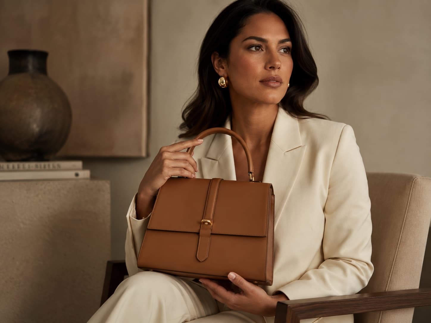 On-model handbag