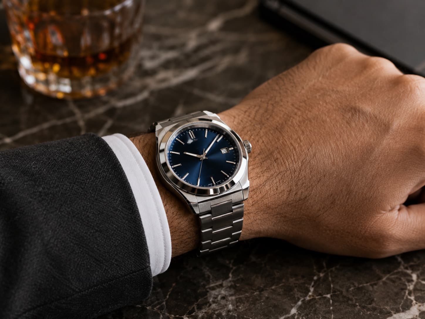 Watch on wrist