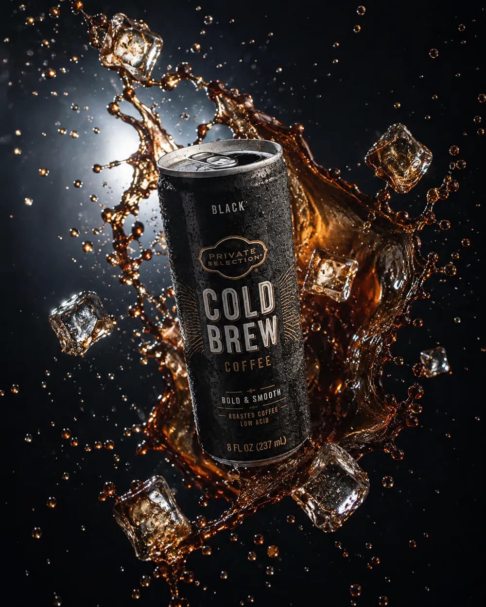 Cold brew, 237 ml — photographed on a kitchen table.