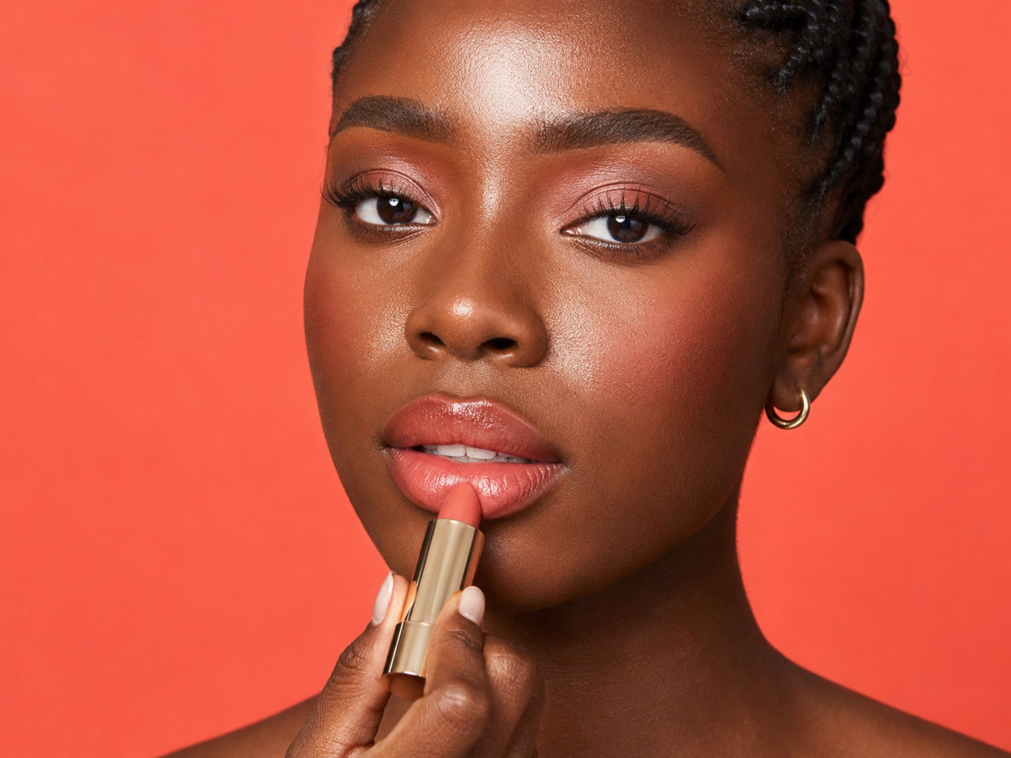 Cosmetics on-model shot